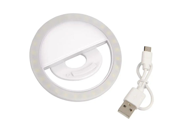 Webcam Ringlicht PERFECT ILLUMINATION - Weiß, für perfekte Ausleuchtung TK Gruppe® Grosshandel 