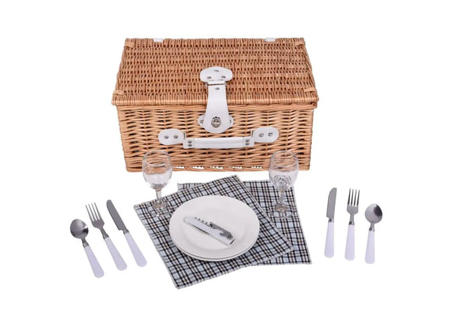 Weiden-Picknickkorb KINGS PARK - klassisch, robust, braun TK Gruppe® Grosshandel 