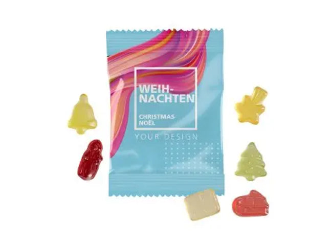 Weihnachtliche Fruchtgummi 10g Tüten - Festliche Edition TK Gruppe® Grosshandel 