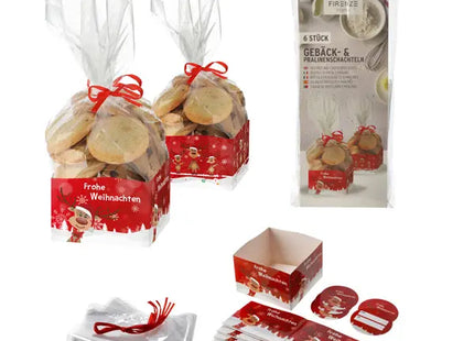 Weihnachtliche Gebäck- und Pralinenschachtel, 2 Sorten, 6er Set, festliche Leckereien TK Gruppe® Grosshandel 