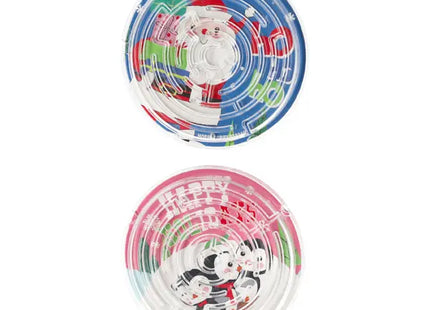 Weihnachtliche Geduldsspiele, 2er Set, Durchmesser 7cm, Festliches Puzzle TK Gruppe® Grosshandel 