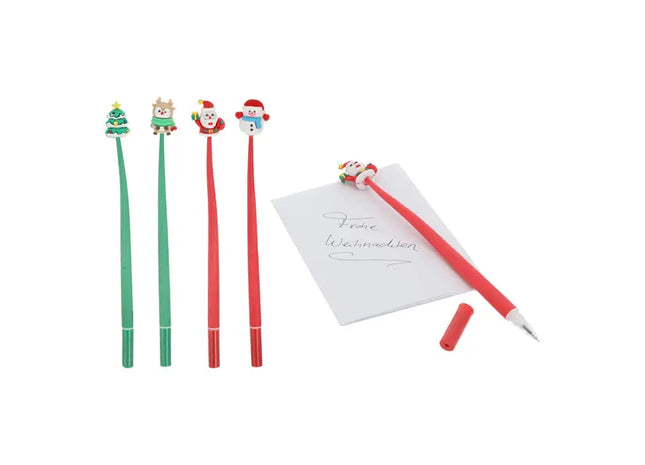 Weihnachtliche Gelschreiber, 3er-Set - Festliche Schreibwaren TK Gruppe® Grosshandel 