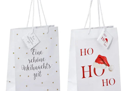 Weihnachtliche Geschenktüten 'Xmas', Groß, 2er Set - Ideal für Festgeschenke TK Gruppe® Grosshandel 