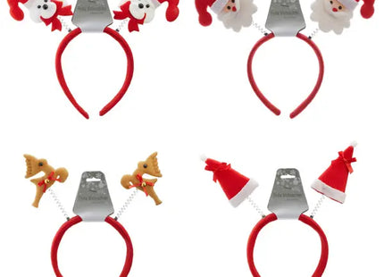 Weihnachtliche Haarreifen, 4er-Set mit Verschiedenen Motiven, Festlich Sortiert TK Gruppe® Grosshandel 