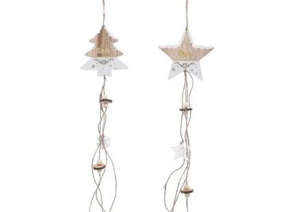 Weihnachtliche Hänger, 63cm lang, 2er-Set - Stilvolle Festtagsdeko TK Gruppe® Grosshandel 