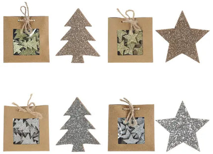 Weihnachtliche Streudeko, 4 Designs, 12er-Set, Festliche Tischdekoration TK Gruppe® Grosshandel 