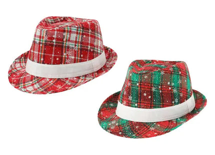 Weihnachtlicher Trilby-Hut, Festliche Auswahl, 2-Fach Sortiert, X-MAS Style TK Gruppe® Grosshandel 