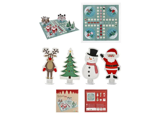 Weihnachts-Brettspiel in bunter Verpackung, Familienspaß, 30x30 cm TK Gruppe® Grosshandel 