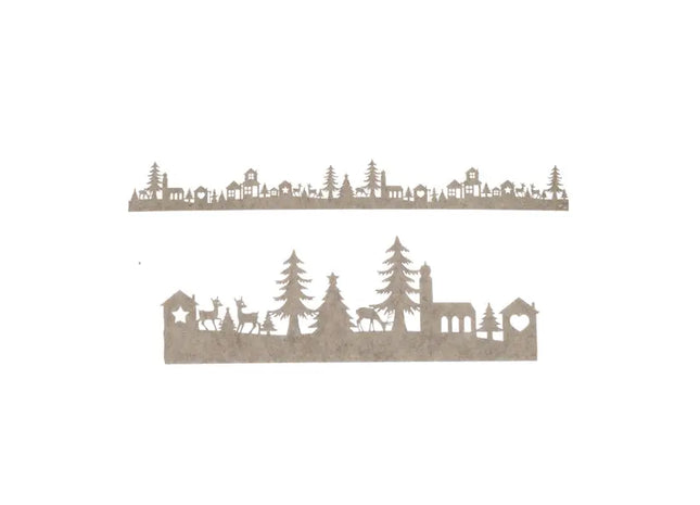 Weihnachts-Dekoband aus Filz, Länge ca. 100cm - Vielseitiges Bastelzubehör TK Gruppe® Grosshandel 