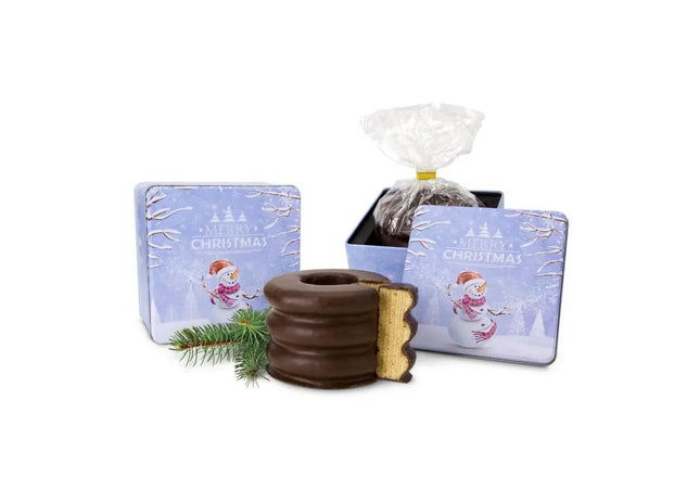 Weihnachts-Geschenkset: Festlicher Baumkuchen in Dekorativer Dose TK Gruppe® Grosshandel 
