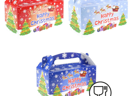 Weihnachts-Lunchbox 22,5L x 9,5B x 12H cm, Brotzeitbox mit festlichem Design TK Gruppe® Grosshandel 