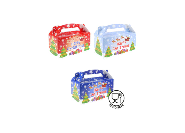 Weihnachts-Lunchbox 22,5L x 9,5B x 12H cm, Brotzeitbox mit festlichem Design TK Gruppe® Grosshandel 