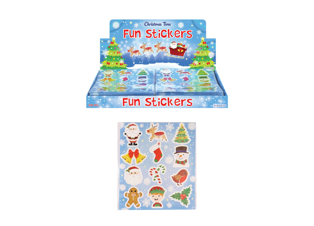 Weihnachtsaufkleber-Set, 12 Stück, Weihnachtsaufkleber, 10 x 11,5 cm, für Bastelarbeiten und Geschenke TK Gruppe® Grosshandel 