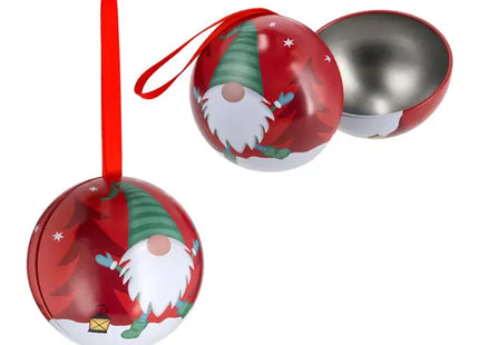 Weihnachtskugel Wichtel aus Metall, zum Öffnen – Festliche Dekoration TK Gruppe® Grosshandel 