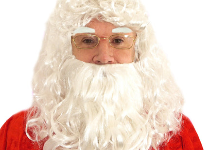 Weihnachtsmann Perücke mit Bart und Augenbrauen, 190G – Kostümzubehör TK Gruppe® Grosshandel 