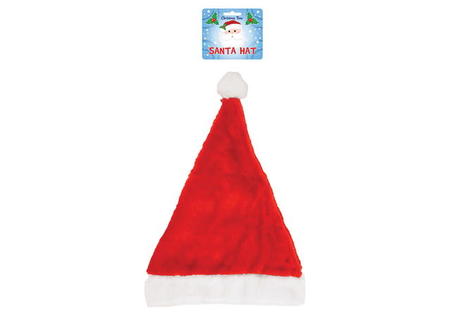 Weihnachtsmannmütze für Erwachsene, Festliche Nikolausmütze, 29cm x 42cm TK Gruppe® Grosshandel 