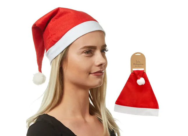 Weihnachtsmütze mit Bommel – Gemütliche Kopfbedeckung für festliche Anlässe TK Gruppe® Grosshandel 