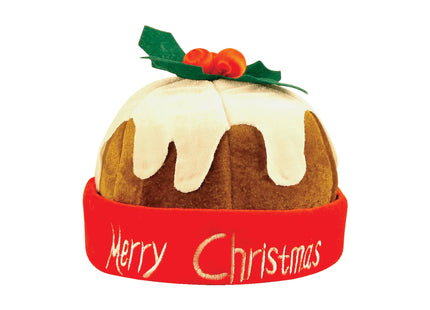 Weihnachtspudding-Hütte für Erwachsene mit Stechpalmen-Dekor, 30x16 cm, festliche Kopfbedeckung TK Gruppe® Grosshandel 