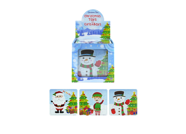 Weihnachtspuzzle 13cm x 12cm, 3 verschiedene Designs TK Gruppe® Grosshandel 