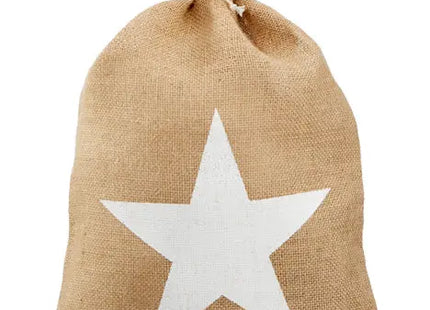 Weihnachtssack Stern, S, 35x50cm - Festlicher Geschenksack für Weihnachtsgeschenke TK Gruppe® Grosshandel 