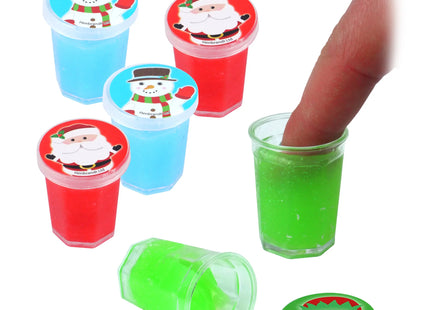 Weihnachtsschleim in verschiedenen Farben, 40 g, 7 x 2 cm – Weihnachts-Bastelgeschenk TK Gruppe® Grosshandel 