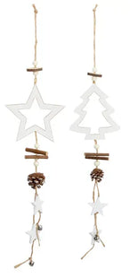 Weihnachtsschmuck-Hänger, 2er-Set, Höhe ca. 47 cm TK Gruppe® Grosshandel 