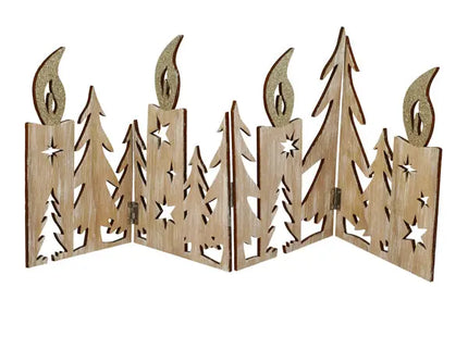 Weihnachtssilhouette, 4-teilig, Länge ca. 60cm - Dekorative Wandkunst TK Gruppe® Grosshandel 