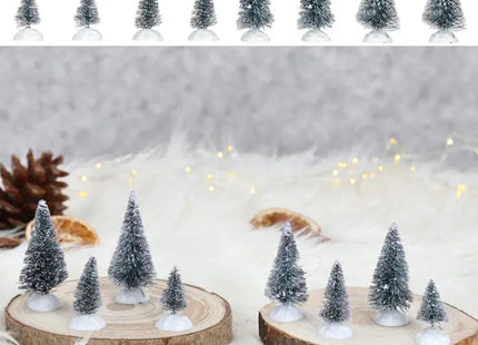 Weihnachtswichtel mit Tannenbäumen, 8er Set, Höhen 4-7,5 cm TK Gruppe® Grosshandel 