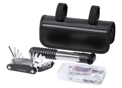 Wein Fahrradreparaturset - schwarz Kompaktes, multifunktionales Werkzeugset für unterwegs TK Gruppe® Grosshandel 