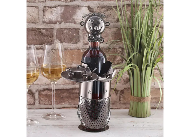 Weinflaschenhalter Gaston, 33x18 cm - Einzigartige und stilvolle Tischpräsentation TK Gruppe® Grosshandel 