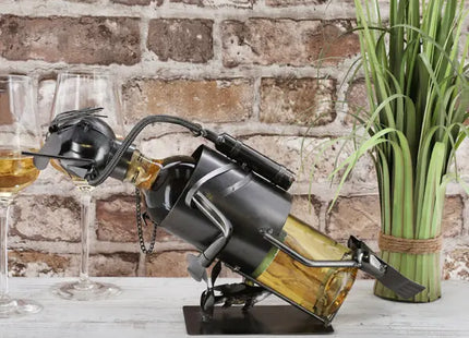 Weinflaschenhalter Taucher, 23x40 cm - Stilvoller, maritimer Halter für Ihren Tisch TK Gruppe® Grosshandel 