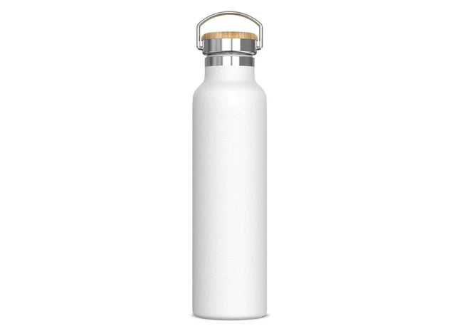 Weiß Isolierflasche Ashton 650ml, Thermoflasche mit Doppelwand TK Gruppe® Grosshandel 