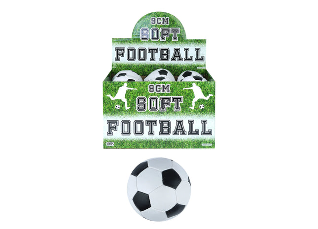 Weicher Fußball - 9 cm, Schwarz/Weiß TK Gruppe® Grosshandel 