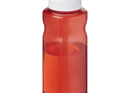 H2O Active Eco Big Base 1L, Sportflasche mit Ausgussdeckel - Rot/Weiß TK Gruppe® Grosshandel 