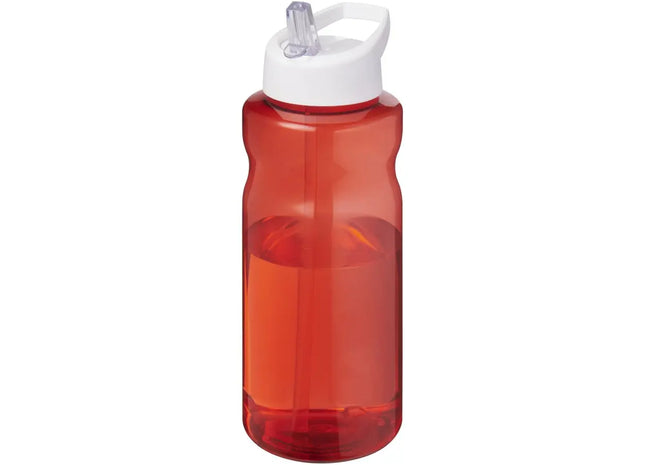 H2O Active Eco Big Base 1L, Sportflasche mit Ausgussdeckel - Rot/Weiß TK Gruppe® Grosshandel 