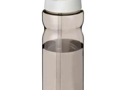 H2O Active Base Tritan™ 650ml, Sportflasche mit Ausguss - Kohle/Weiß TK Gruppe® Grosshandel 