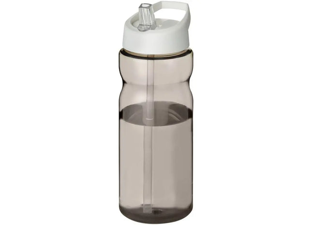 H2O Active Base Tritan™ 650ml, Sportflasche mit Ausguss - Kohle/Weiß TK Gruppe® Grosshandel 