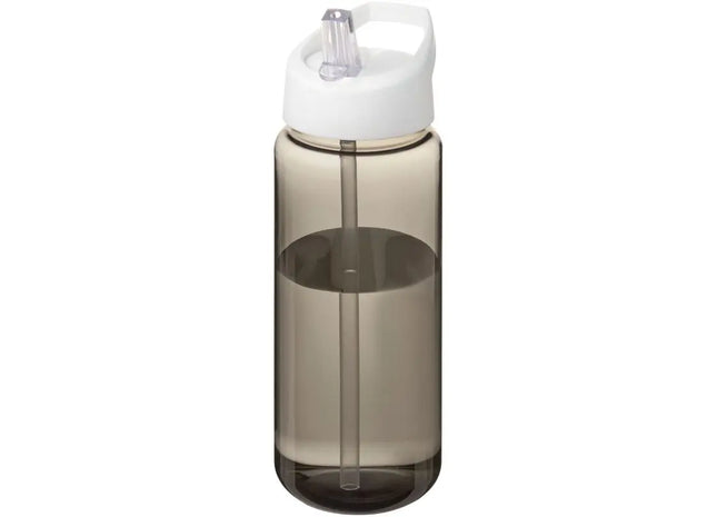 H2O Active Octave Tritan™ 600ml Sportflasche mit Ausgussdeckel - Kohle/Weiss TK Gruppe® Grosshandel 