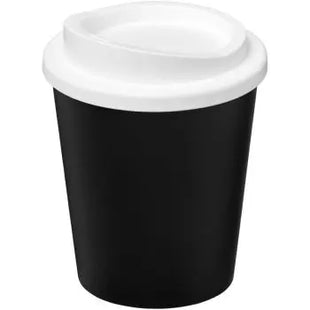 Americano Espresso Eco 250 ml - Recycelter Isolierbecher - Schwarz/Weiß TK Gruppe® Grosshandel 