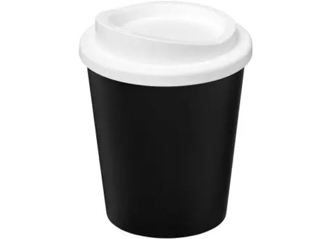 Americano Espresso Eco 250 ml - Recycelter Isolierbecher - Schwarz/Weiß TK Gruppe® Grosshandel 