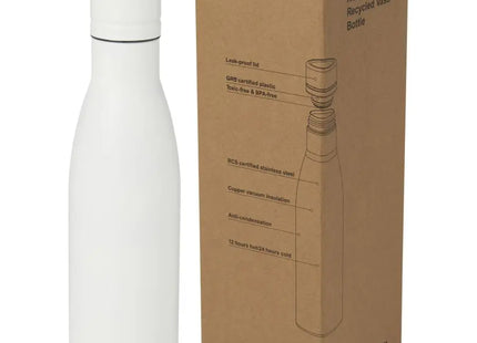 Weiß Vasa 500ml RCS-zertifizierte Recycling-Edelstahlflasche TK Gruppe® Grosshandel 