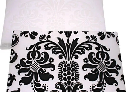 Transparente Tischmatte 44x28 cm in Schwarz/Weiß, Robustes PP TK Gruppe® Grosshandel 