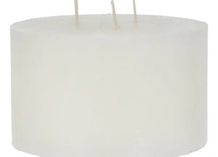 Weiße Dreidocht-Kerze, Durchmesser 15cm - Klares Leuchtendes Ambiente TK Gruppe® Grosshandel 