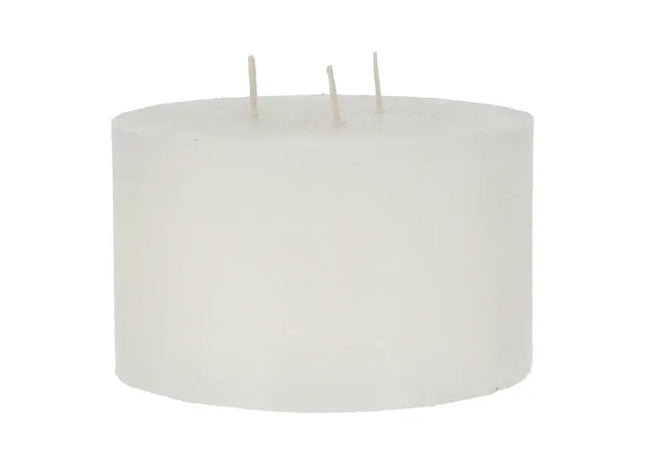 Weiße Dreidocht-Kerze, Durchmesser 15cm - Klares Leuchtendes Ambiente TK Gruppe® Grosshandel 