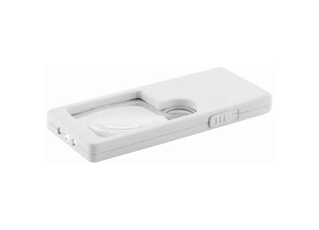 Weiße Metmaxx Lupe LED&See – Premium-Vergrößerungslupe mit LED-Beleuchtung für klare Sicht TK Gruppe® Grosshandel 