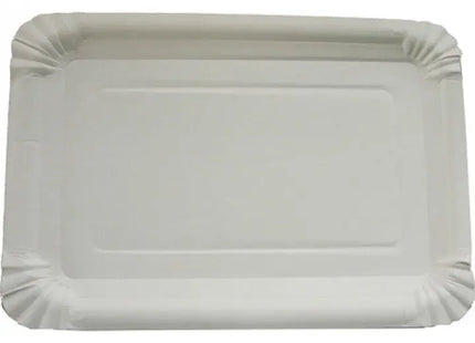 Weiße Partyteller, 10 Stück, 16x23cm, in Folie verpackt - Stilvolles Einweggeschirr TK Gruppe® Grosshandel 