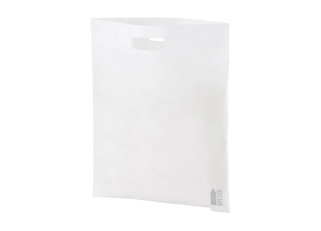 Weiße RPET Einkaufstasche - Umweltfreundliche Tragetasche aus recyceltem Material TK Gruppe® Grosshandel 