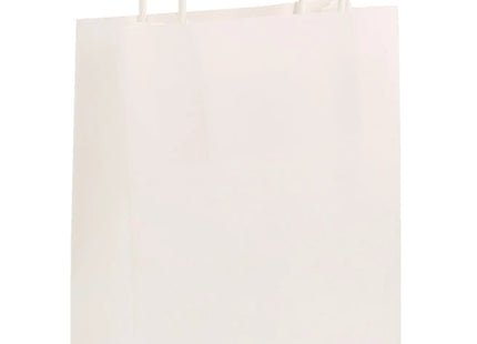 Weiße Tragetasche mit Griff, 14x21x7 cm, langlebig und stilvoll TK Gruppe® Grosshandel 