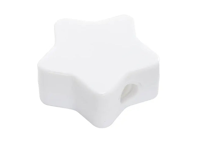 Weißer Bleistiftspitzer 'Stern' - Stilvoll, Präzise & Modern TK Gruppe® Grosshandel 