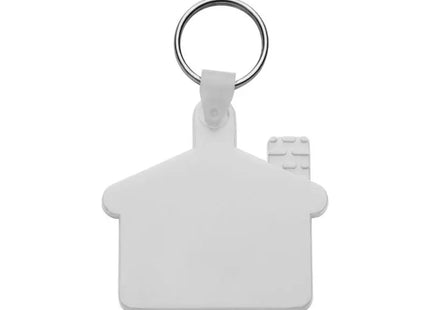 Weißer Cottage Schlüsselanhänger - Charmantes Accessoire im Landhausstil TK Gruppe® Grosshandel 
